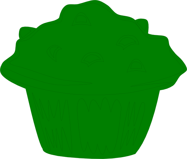How To Set Use Green Muffin Clipart (600x510), Png Download