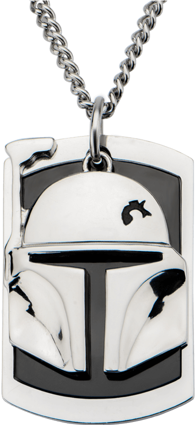 Star Wars Necklace Dog Tag Boba Fett (850x850), Png Download