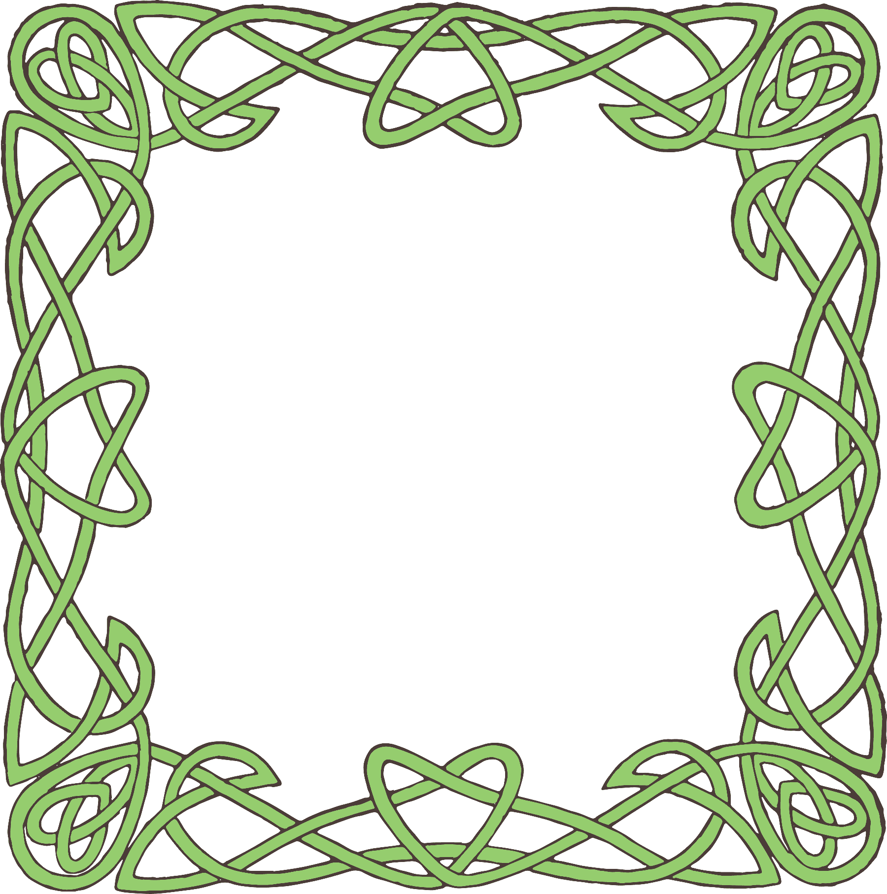 Download Stock Vector - Transparent Celtic Knot Border - HD Transparent