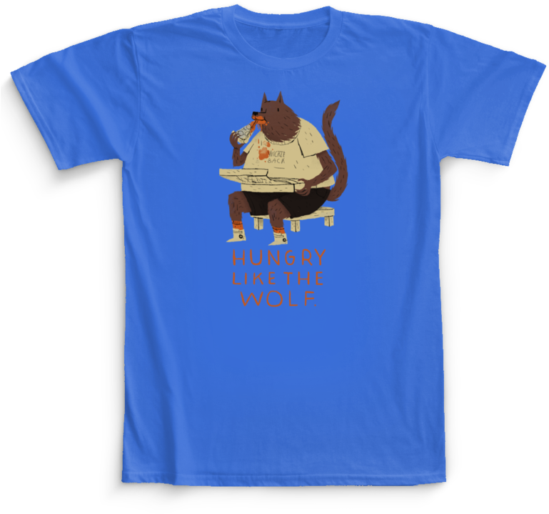 Hungry Like The Wolf - T-shirt (768x768), Png Download