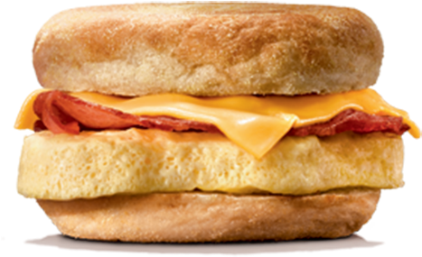 Beef Bacon King Muffin Burgerking (500x540), Png Download