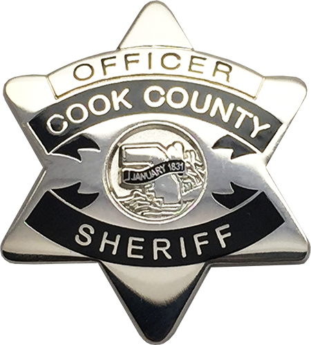 Cook County Sheriff Star - Deputy Cook County Sheriff Logo (450x498), Png Download