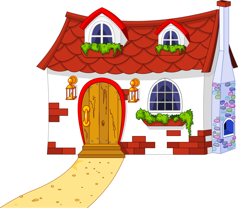 Fairytale Png Pinterest Clip Art Cottage And - House Clipart (800x699), Png Download