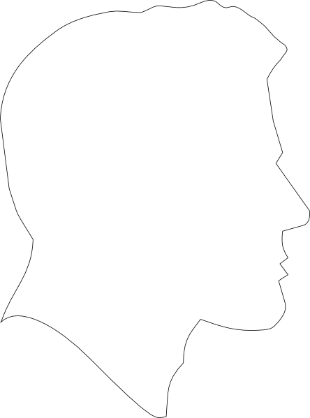Human Head Clipart (444x599), Png Download