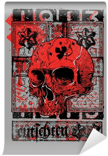 Scary Head Death Skull Men Black Hoodie Back | Wellcoda (400x400), Png Download