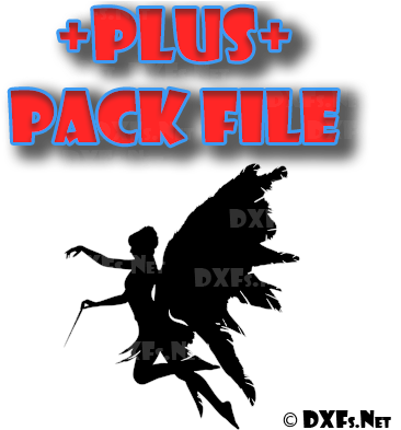 Dxf305-p Princess Fairy With Magic Wand Silhouette - Angel Silhouette Png (400x400), Png Download