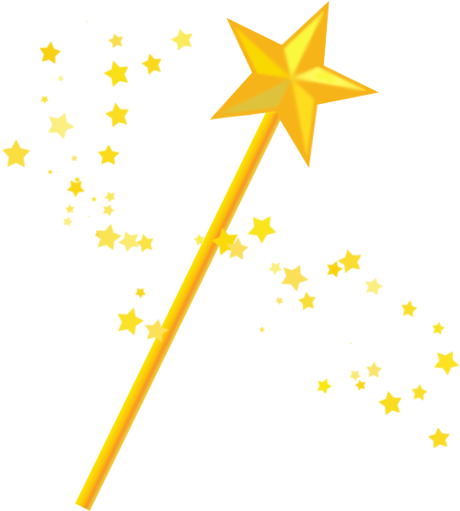 Wand Magician Clip Art - Magic Wand Clipart Png (560x560), Png Download