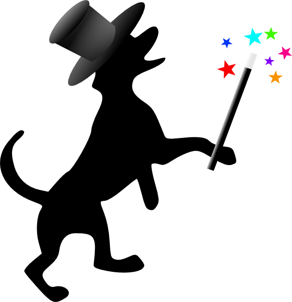 Dog Silhouette With Hat Clip Art At - Rescued Is My Favorite Breed Mugs (582x600), Png Download