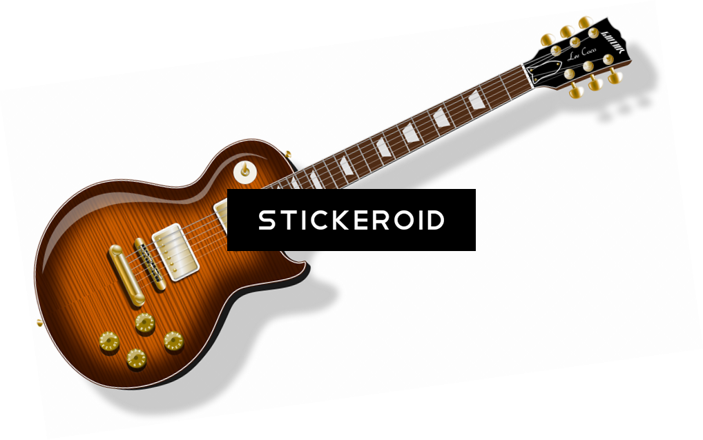 Electric Guitar Clip Art - Gibson 1954 Les Paul Custom Black Beauty (1018x638), Png Download