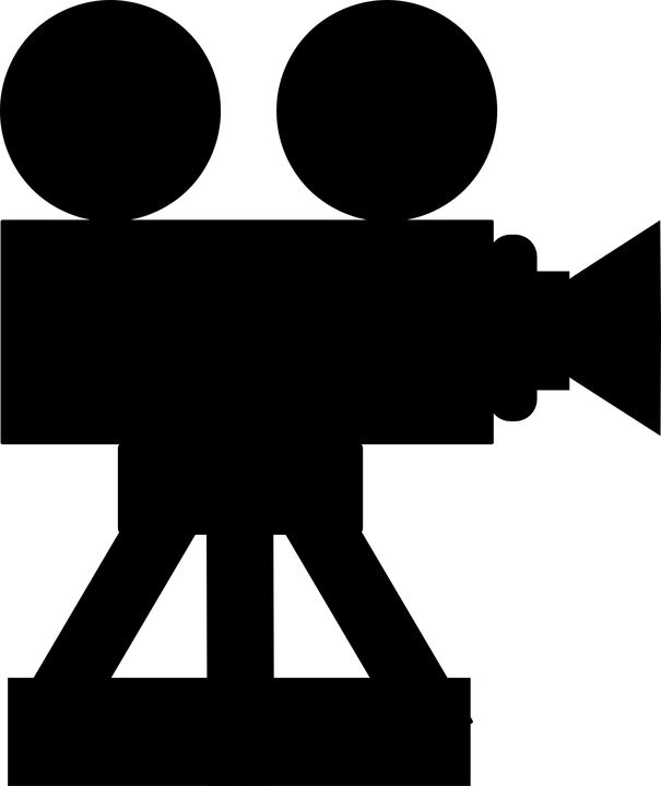 Video Camera Clipart Old Hollywood - Hollywood Camera Png (605x720), Png Download