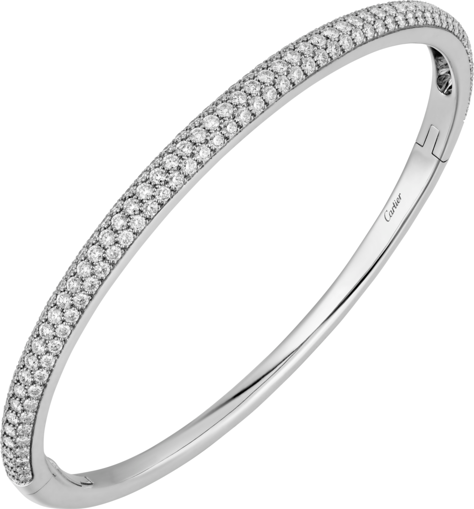 Etincelle De Cartier Braceletwhite Gold, Diamonds - Etincelle De Cartier Bracelets (955x1024), Png Download