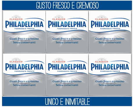 Kraft Philadelphia Classica 25gr X6 - Philadelphia Original Soft Cheese 180 G (735x445), Png Download