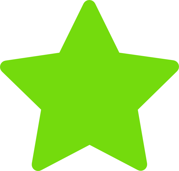 Green Star Clipart Png - Green Star Clip Art (600x573), Png Download