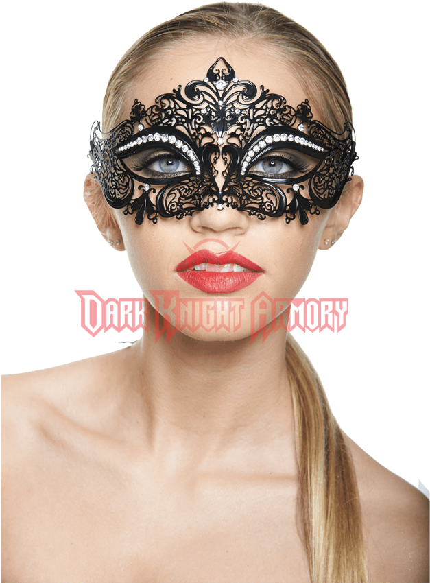 Enchanted Venetian Laser Cut Metal Crown Masquerade (850x850), Png Download