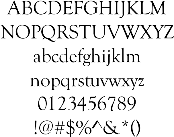 Sans Serif Goudy Old Style Example - Goudy Old Style (613x507), Png Download