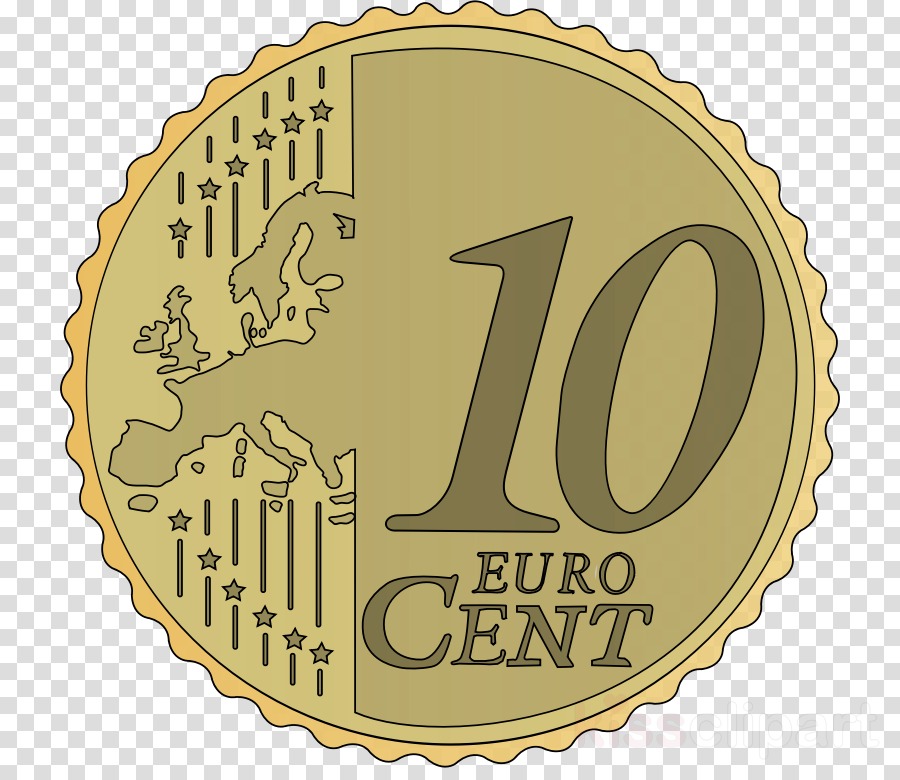 Coin 1 Cent Euro Clipart Lincoln Cent Penny 1 Cent - Coin 1 Cent Euro Clipart (900x780), Png Download