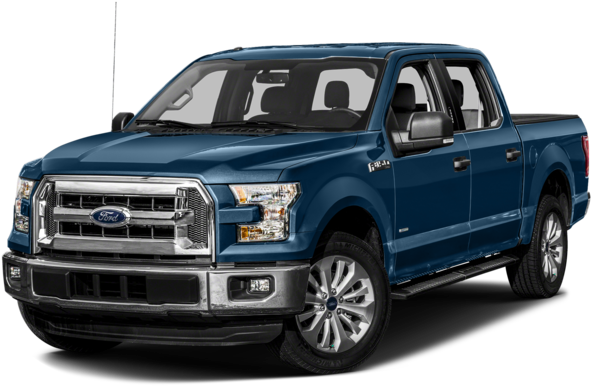 Used Blue Jeans Metallic 2016 Ford F-150 Xlt With Medium - Ford F150 Lariat 2018 Black (640x480), Png Download
