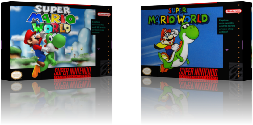 Blackthorne Snes Png Image - Super Mario World Super Nintendo Nes Game Series Box (900x549), Png Download