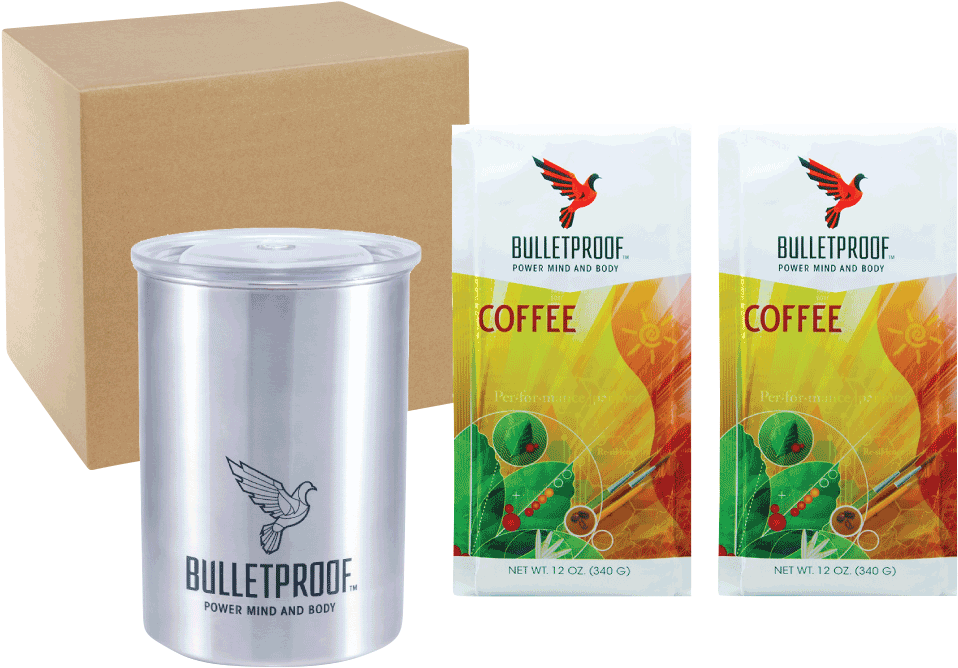 Bulletproof Coffee Lovers Kit Australia - Bulletproof Airscape Kitchen Canister - 64oz (1200x1200), Png Download