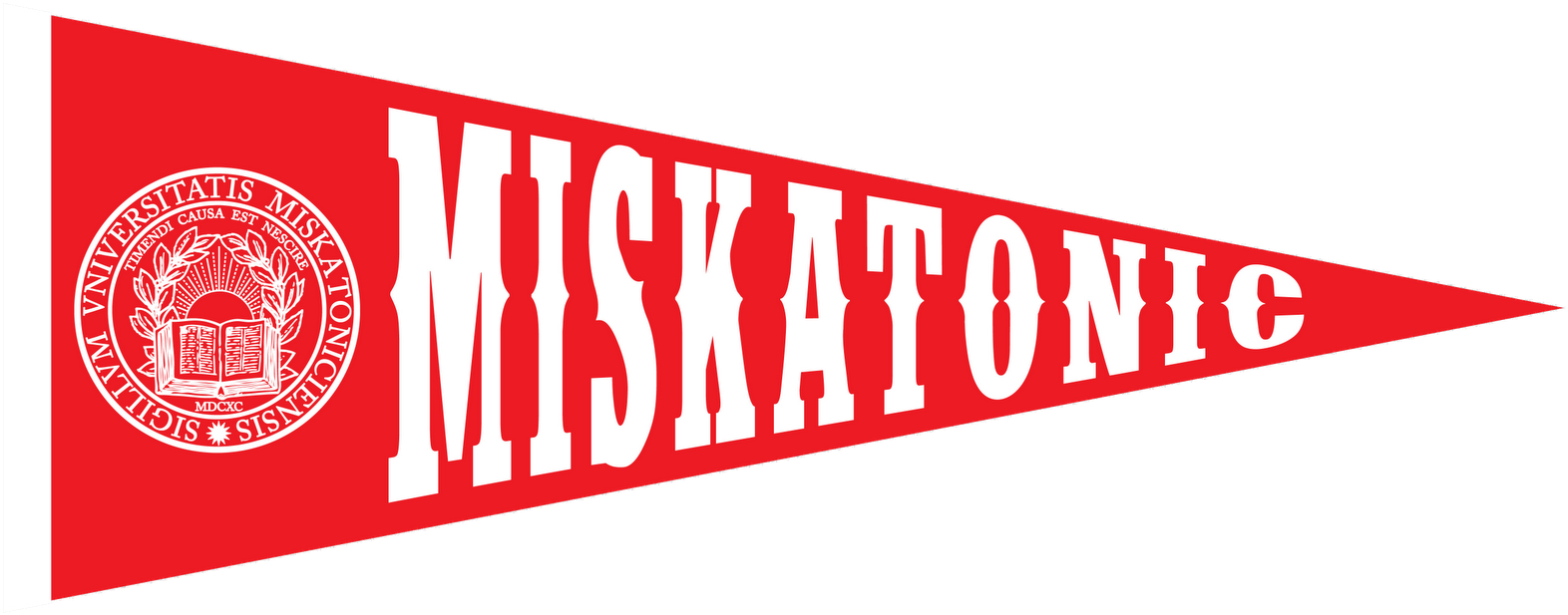 Sports Miskatonic University - Suny Albany Pennant (1600x646), Png Download