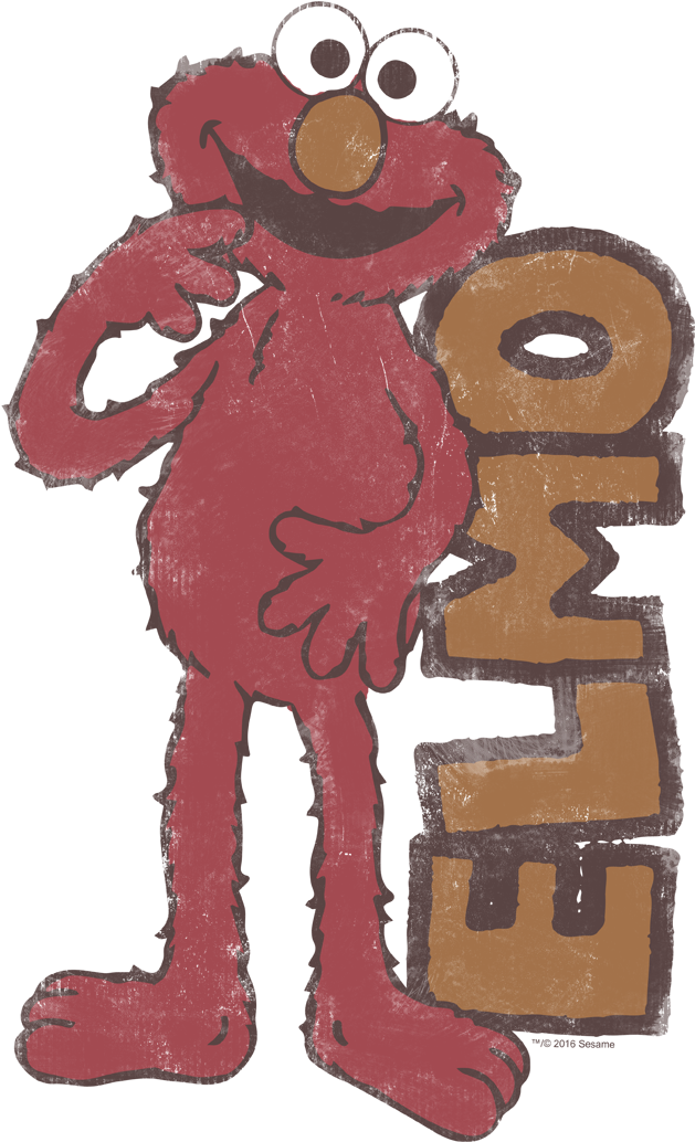 Download Hd Sesame Street Vintage Elmo Baby Bodysuit Sesame Street Vintage Elmo V Neck T Shirt Size Xxl Transparent Png Image Nicepng Com
