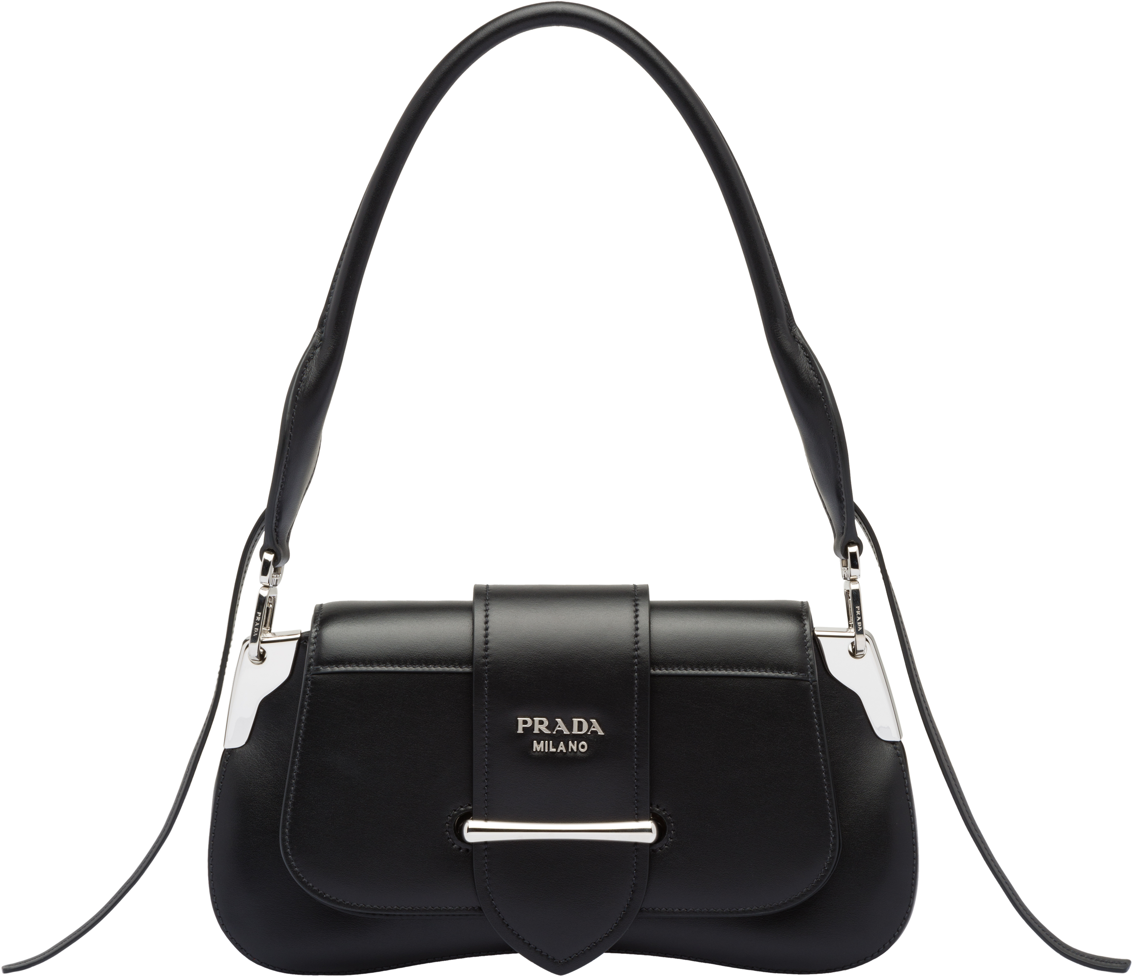 Prada Sidonie Leather Shoulder Bag (2400x2400), Png Download