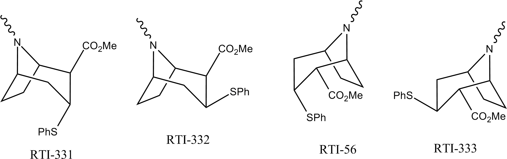 File - Thiophenyltropanes - Diagram (2020x660), Png Download