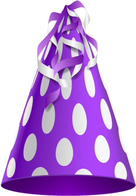 Free Png Party Hat Purple Transparent Png Images Transparent - Blue Birthday Hat Png (480x670), Png Download