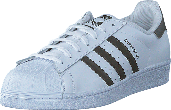 Adidas Originals Superstar Ftwr White/trace Olive F17/ftw - Mens Adidas Originals Superstar - White Trainers - (705x452), Png Download