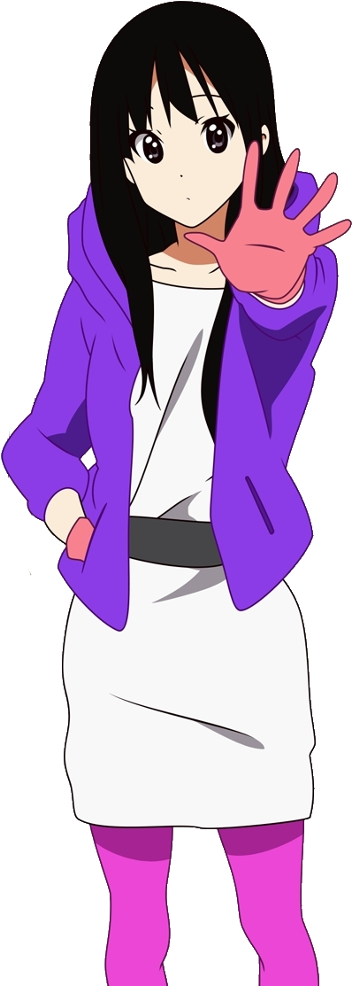 Mio No Thank You 2 - Mio Akiyama No Thank You (412x1118), Png Download
