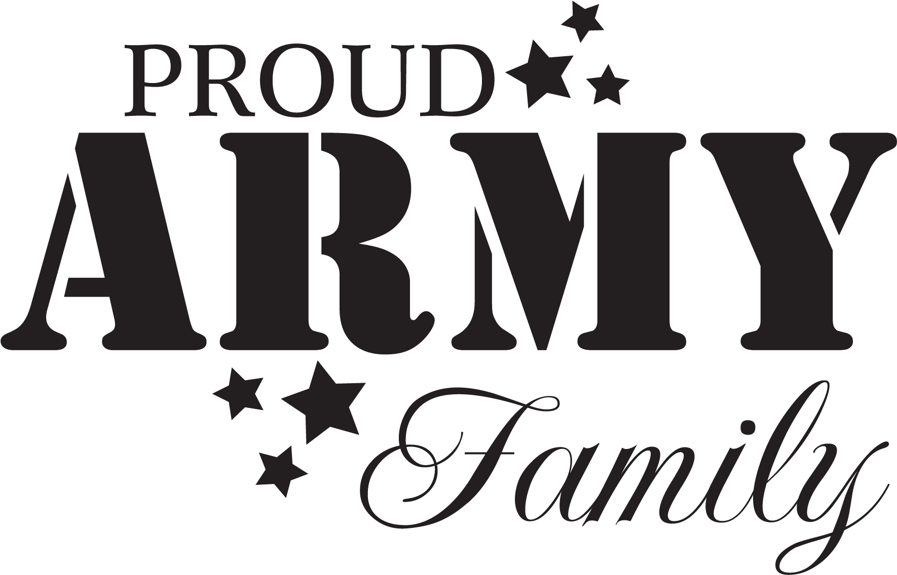 Proud Army Family Family Wall Quotes, Vinyl Wall Quotes, - Caesars Army (1875x1875), Png Download
