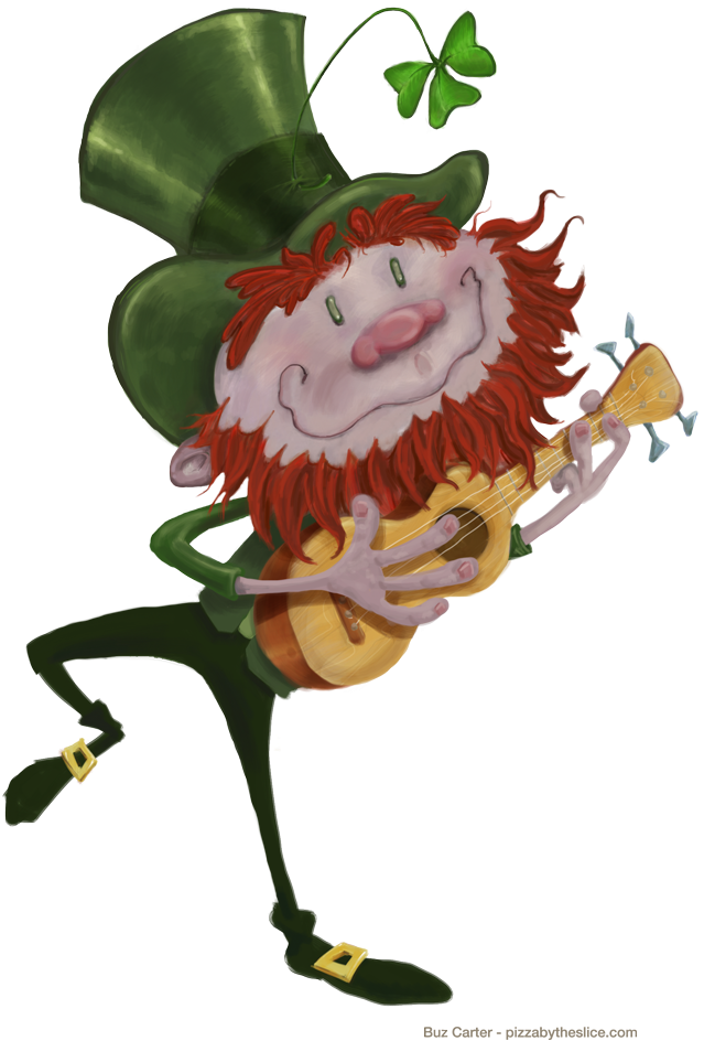 Leprechaun Dancing With His Ukulele - Leprechaun Png No Background (800x1067), Png Download