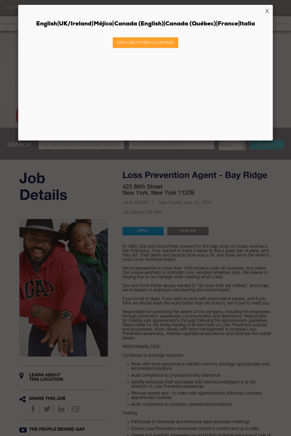 The Gap Inc - Gap (600x900), Png Download