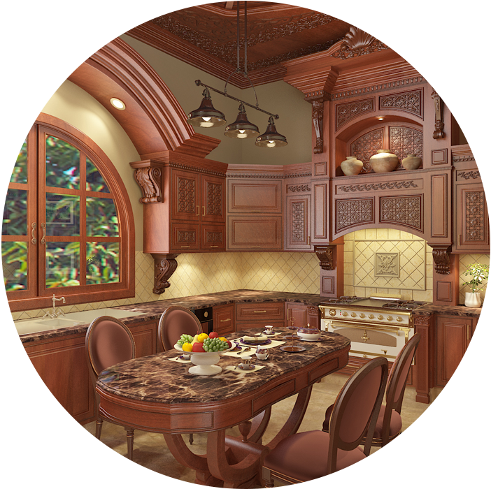 Kitchen-wood - Kitchen & Dining Room Table (702x700), Png Download