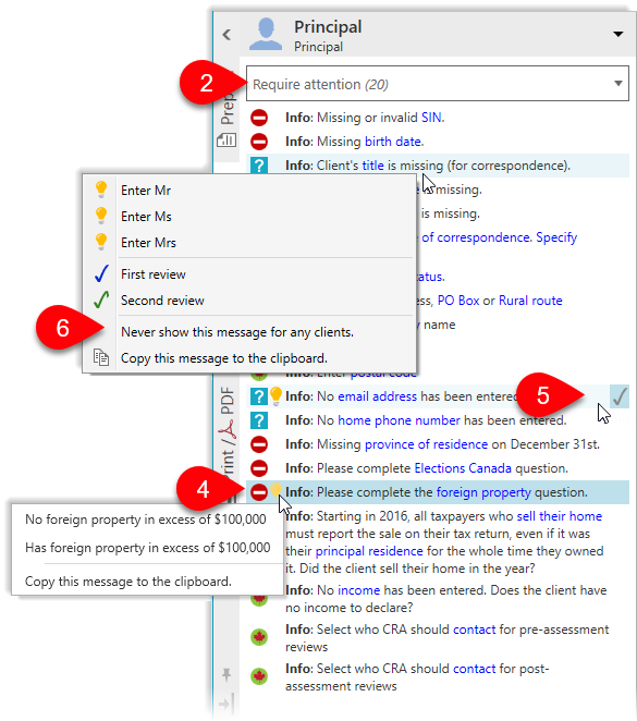 By Default, The List Shows Messages That Require Attention - Documentation (585x662), Png Download