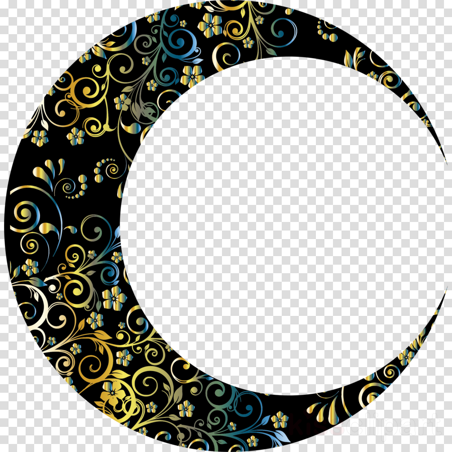 Gold Crescent Moon Png Clipart Moon Lunar Phase Clip - Gold Crescent Moon Png (900x900), Png Download