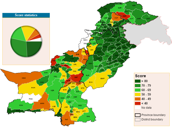 The Alif Ailaan Pakistan District Education Rankings - Pakistan District Education Ranking 2017 (940x560), Png Download