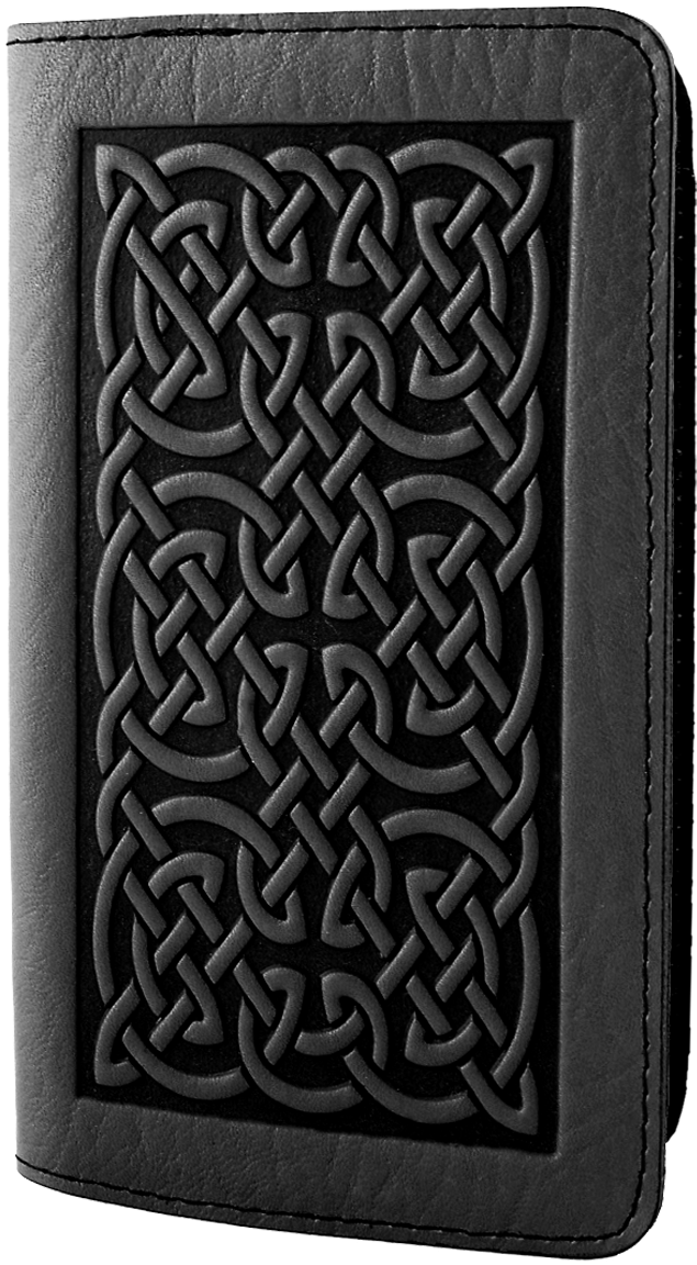 Leather Smartphone Wallet - Leather Checkbook Cover Bold Celtic | 2 Colors (800x1297), Png Download