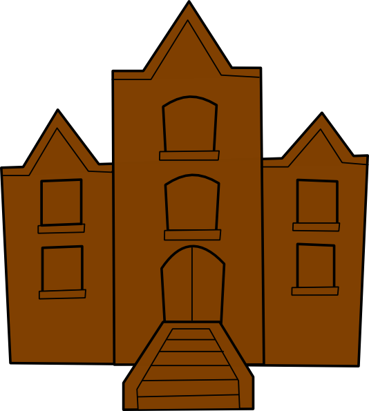 School Clip Art - School Building Clip Art (534x595), Png Download