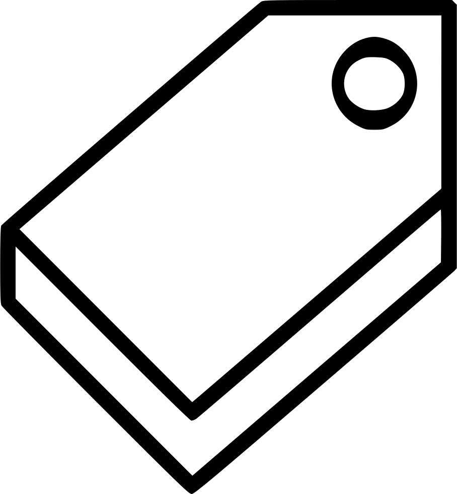 Online Finance Price Tag Sale Shopping Comments - Line Art (908x980), Png Download