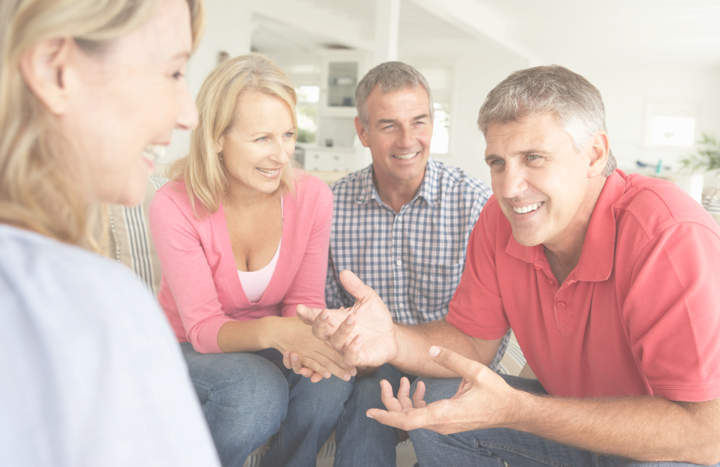 Middle Age People Talking (720x467), Png Download