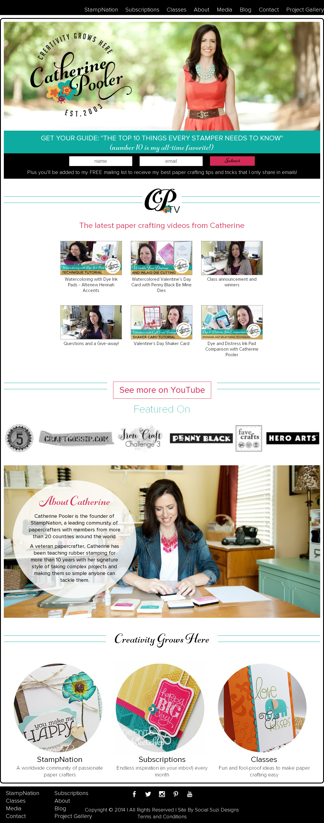 Catherine Pooler Stamps- Www - Penny Black (1100x2791), Png Download