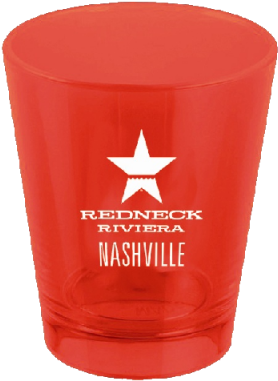 Redneck Riviera Red Plastic Shotglass - Pint Glass (640x640), Png Download