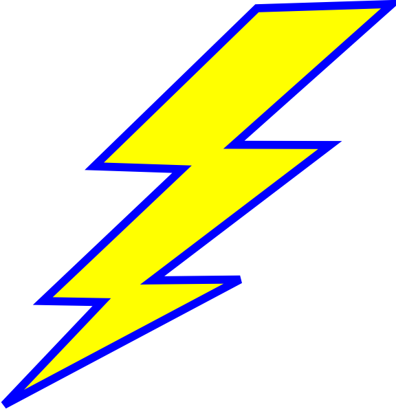 Lightning Bolt Clip Art At Clker - Disney Cars Lightning Bolt (576x595), Png Download