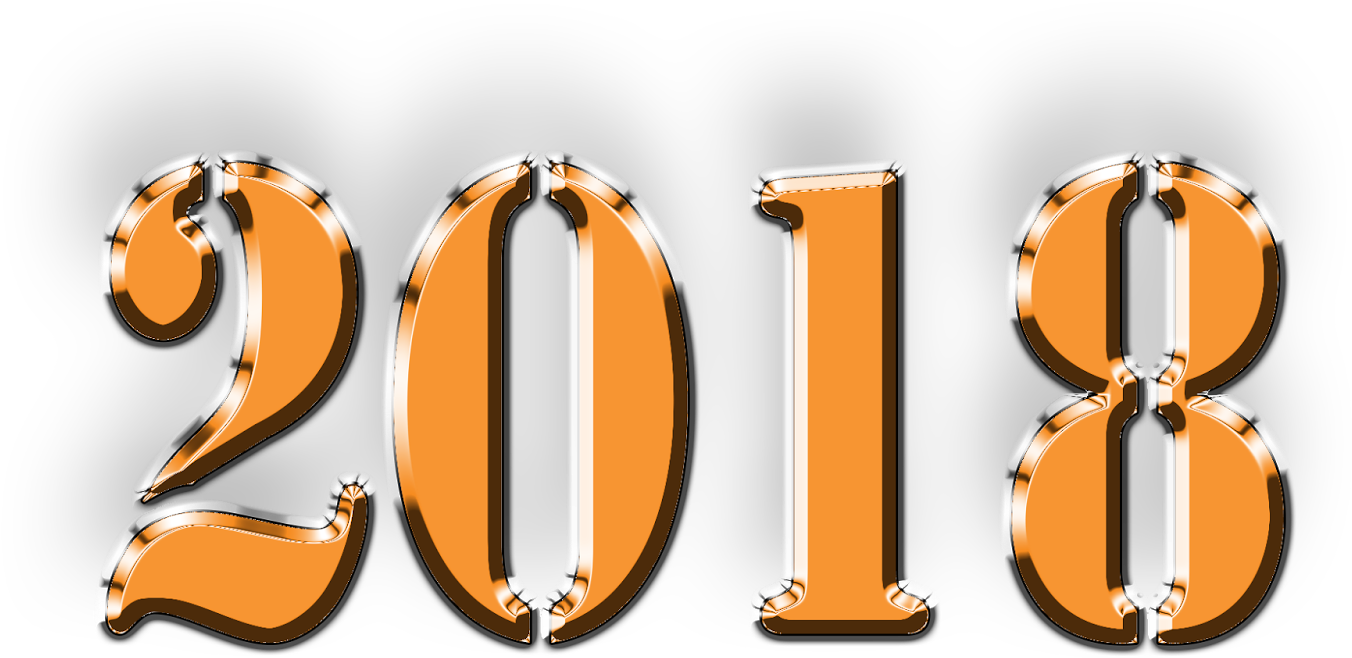 Happy New Year 2018 Png Greetings Download - Illustration (1600x914), Png Download
