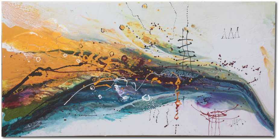 Artfully Adjusted Raffle Artwork By Christine Alfery - Work Of Art (1000x516), Png Download