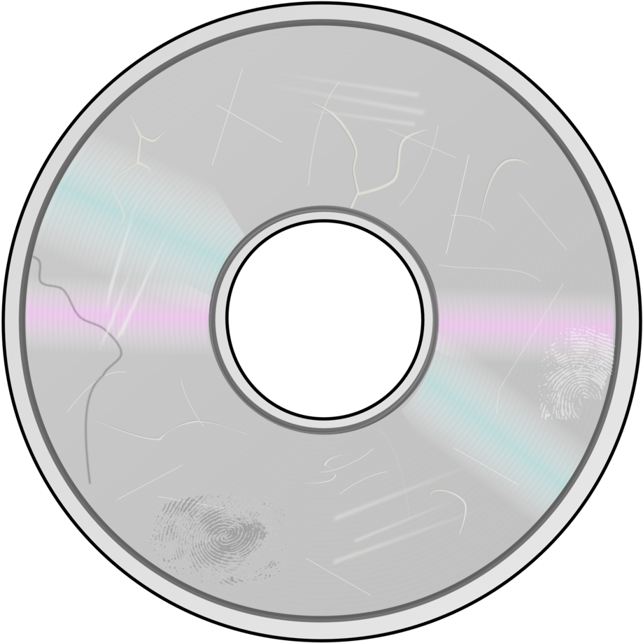 Scratched Cd Clipart (800x800), Png Download