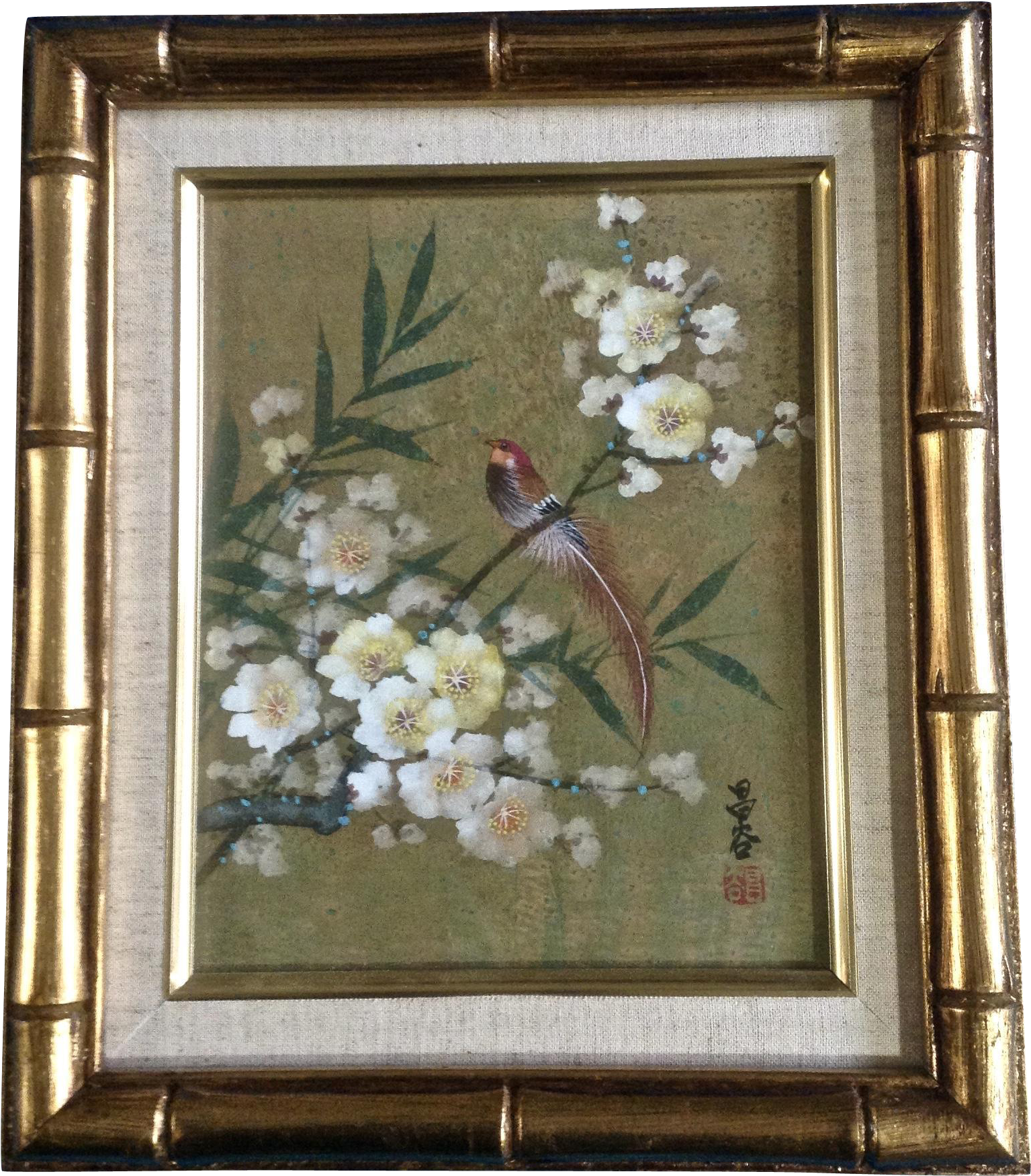 Watercolor Casein Painting On Cork Paper, Red Bird - Watercolor Painting (1748x1748), Png Download