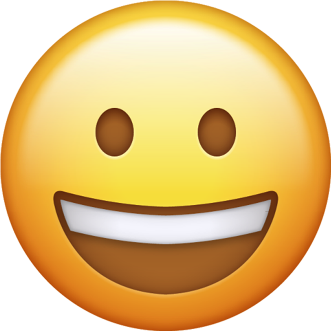 Download Laughing Iphone Emoji Jpg - Emoji Happy Png (640x640), Png Download