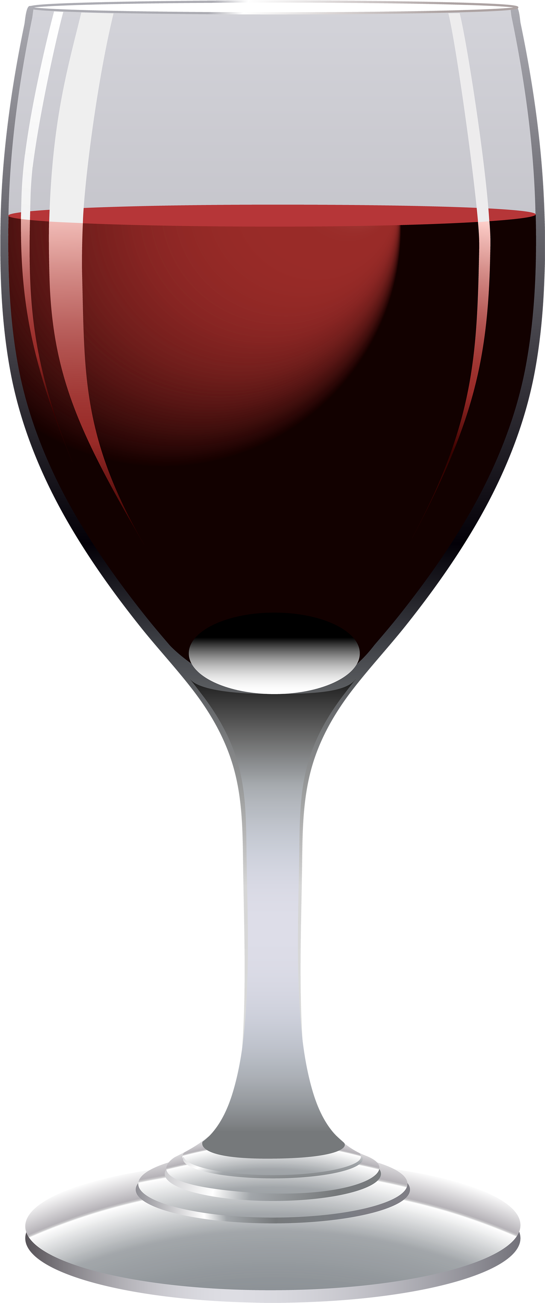 Red Wine Glass Png Clipart Image - Wine Glass Clipart Png (1883x4500), Png Download